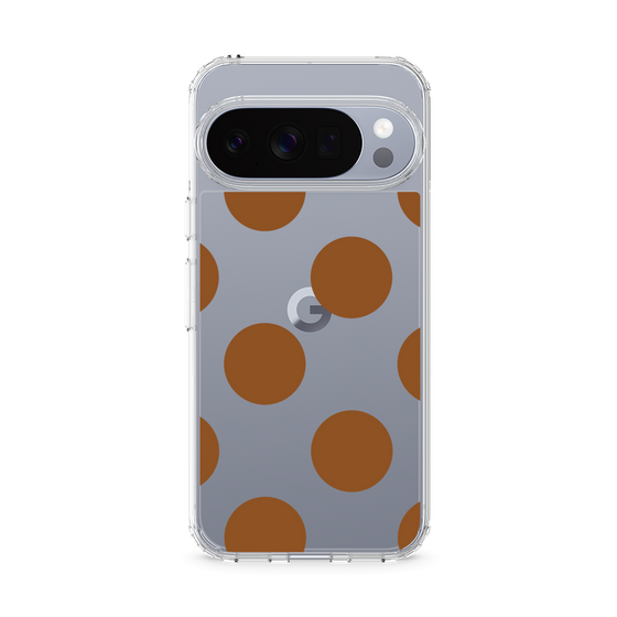 Slim Protection Case［ Simple Dot - Brown ］