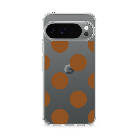 Slim Protection Case［ Simple Dot - Brown ］