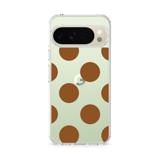Slim Protection Case［ Simple Dot - Brown ］