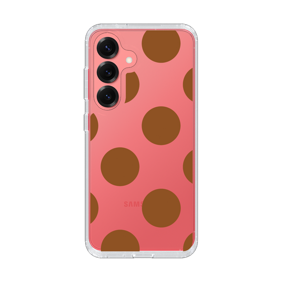 Slim Protection Case［ Simple Dot - Brown ］