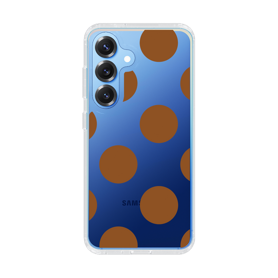 Slim Protection Case［ Simple Dot - Brown ］