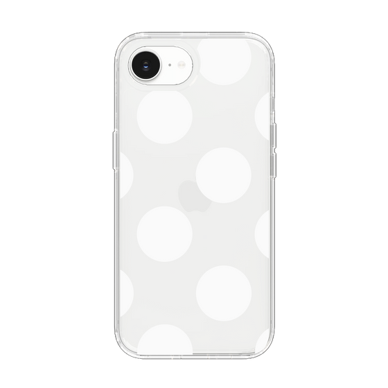 Slim Protection Case［ Simple Dot - White ］