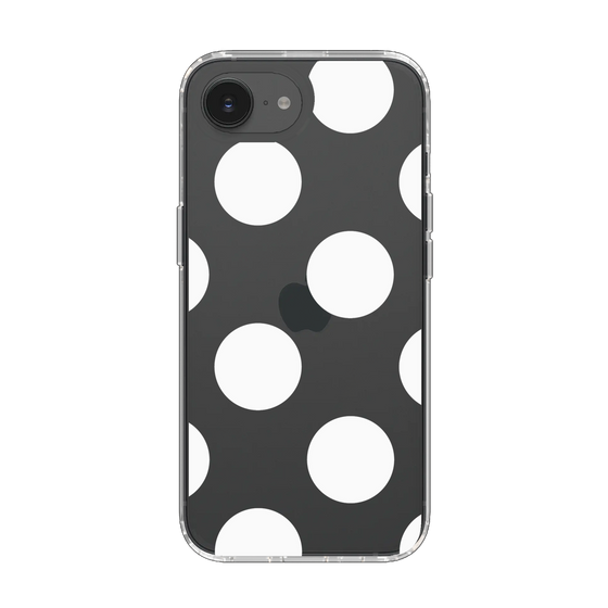 Slim Protection Case［ Simple Dot - White ］