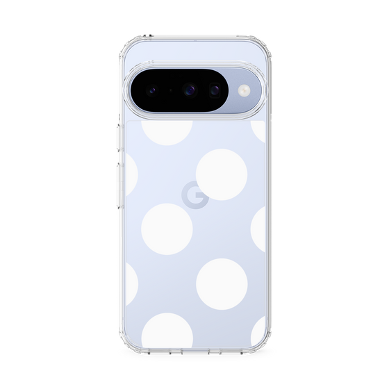 Slim Protection Case［ Simple Dot - White ］