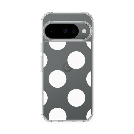 Slim Protection Case［ Simple Dot - White ］