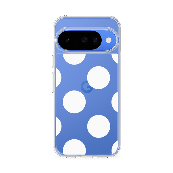 Slim Protection Case［ Simple Dot - White ］