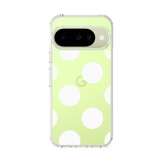 Slim Protection Case［ Simple Dot - White ］