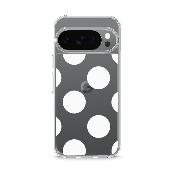 Slim Protection Case［ Simple Dot - White ］