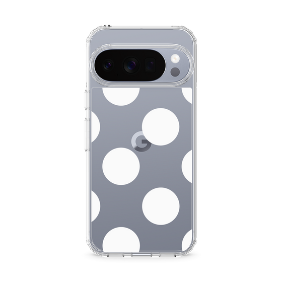 Slim Protection Case［ Simple Dot - White ］