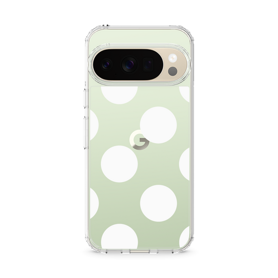 Slim Protection Case［ Simple Dot - White ］