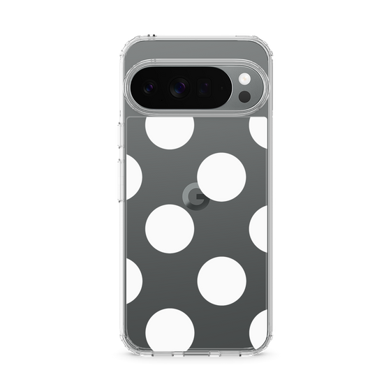 Slim Protection Case［ Simple Dot - White ］