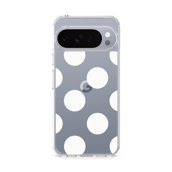 Slim Protection Case［ Simple Dot - White ］