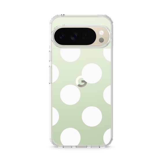 Slim Protection Case［ Simple Dot - White ］