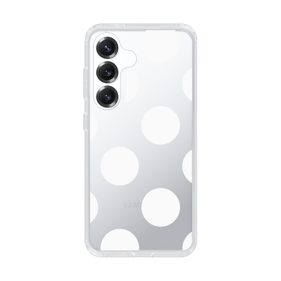 Slim Protection Case［ Simple Dot - White ］