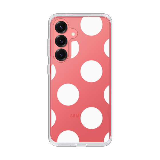 Slim Protection Case［ Simple Dot - White ］
