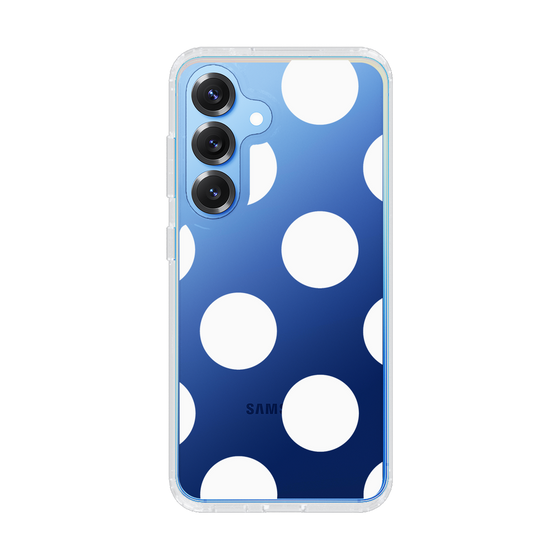 Slim Protection Case［ Simple Dot - White ］