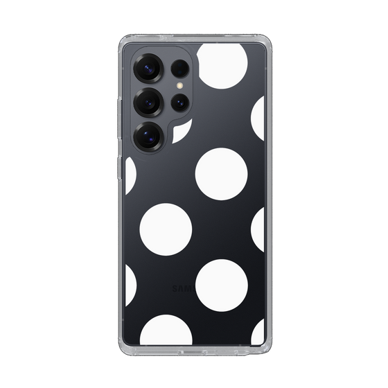 Slim Protection Case［ Simple Dot - White ］