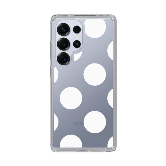 Slim Protection Case［ Simple Dot - White ］