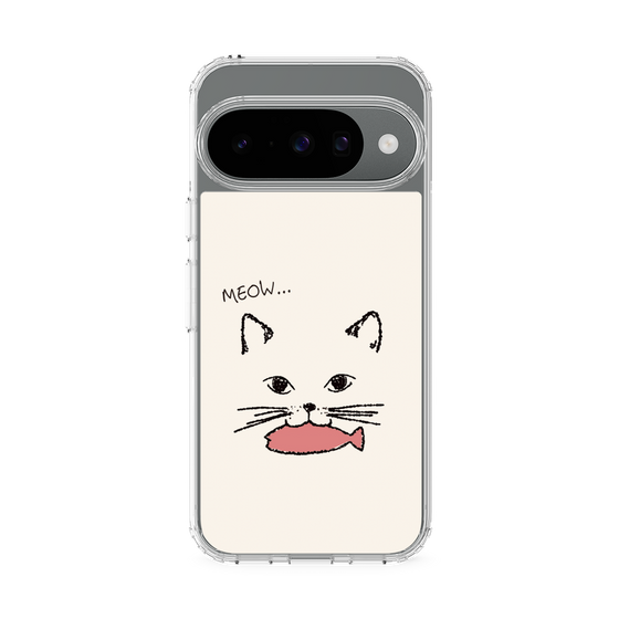 Slim Protection Case［ Very Greedy Cat - White ］