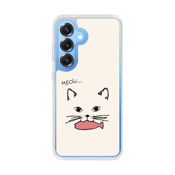 Slim Protection Case［ Very Greedy Cat - White ］