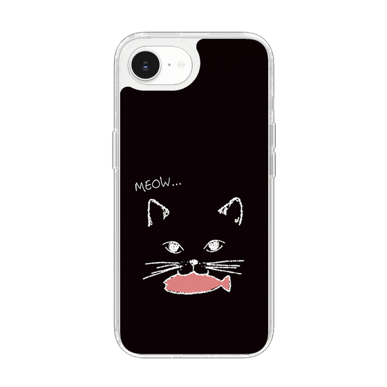 Slim Protection Case［ Very Greedy Cat - Black ］