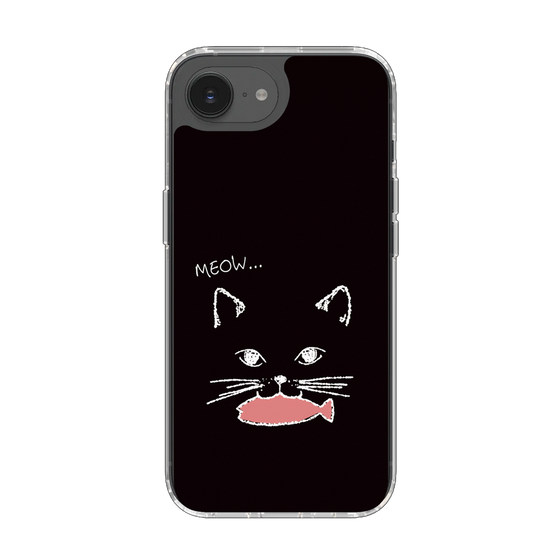 Slim Protection Case［ Very Greedy Cat - Black ］