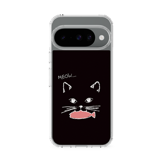 Slim Protection Case［ Very Greedy Cat - Black ］