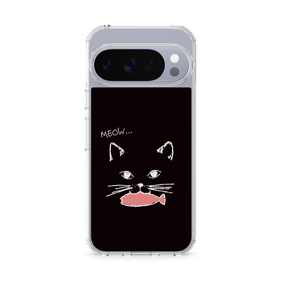 Slim Protection Case［ Very Greedy Cat - Black ］