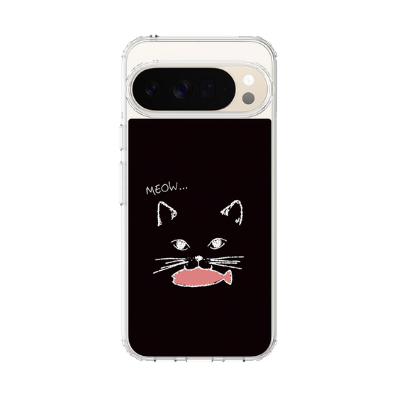 Slim Protection Case［ Very Greedy Cat - Black ］