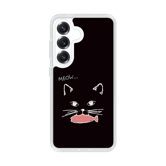 Slim Protection Case［ Very Greedy Cat - Black ］