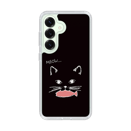 Slim Protection Case［ Very Greedy Cat - Black ］