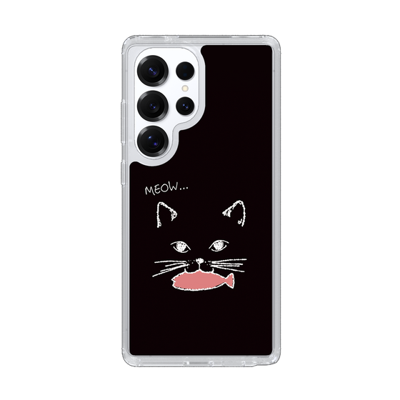 Slim Protection Case［ Very Greedy Cat - Black ］