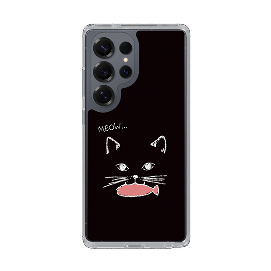 Slim Protection Case［ Very Greedy Cat - Black ］