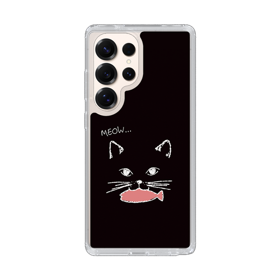 Slim Protection Case［ Very Greedy Cat - Black ］