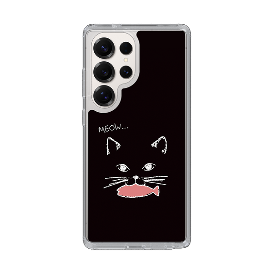 Slim Protection Case［ Very Greedy Cat - Black ］