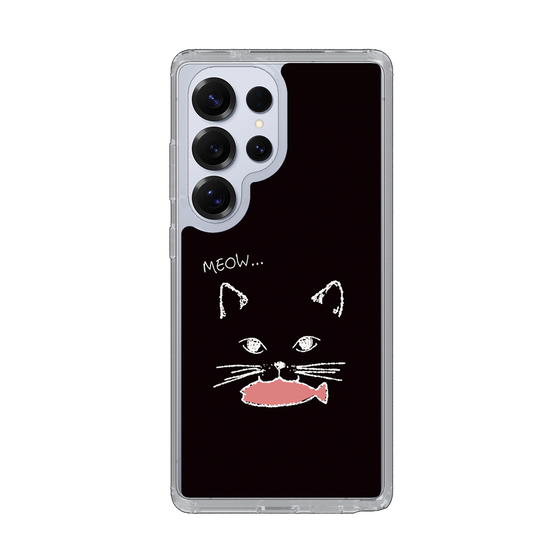 Slim Protection Case［ Very Greedy Cat - Black ］