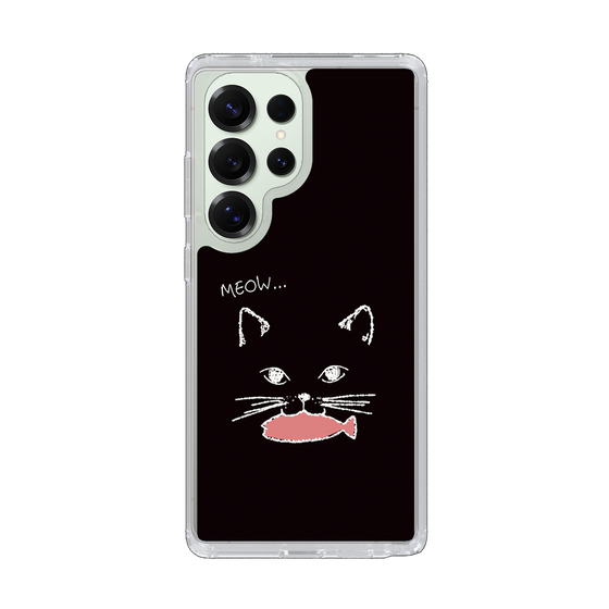 Slim Protection Case［ Very Greedy Cat - Black ］