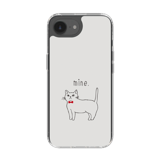 Slim Protection Case［ Bow Tie Cat - White ］
