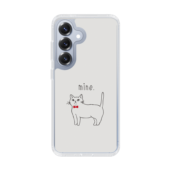 Slim Protection Case［ Bow Tie Cat - White ］