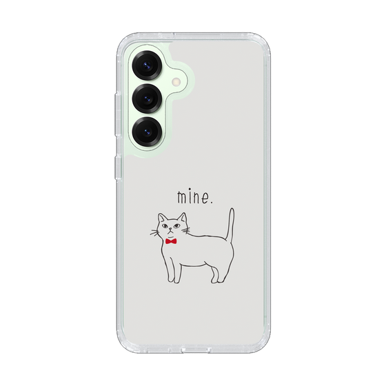 Slim Protection Case［ Bow Tie Cat - White ］
