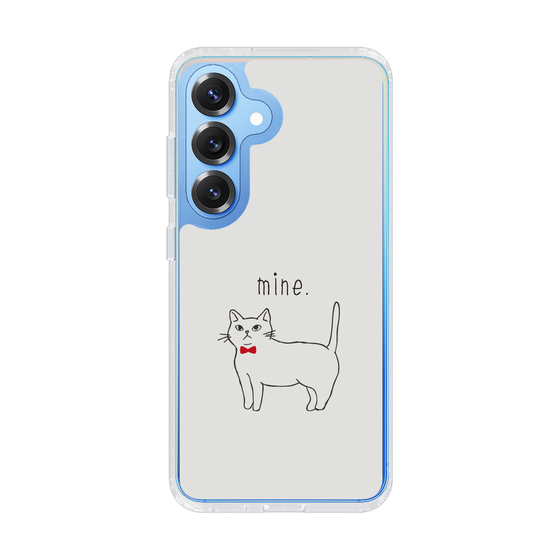 Slim Protection Case［ Bow Tie Cat - White ］