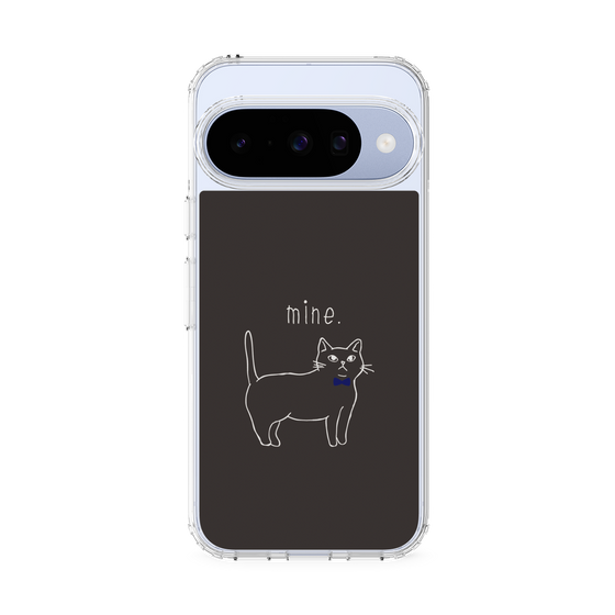 Slim Protection Case［ Bow Tie Cat - Black ］