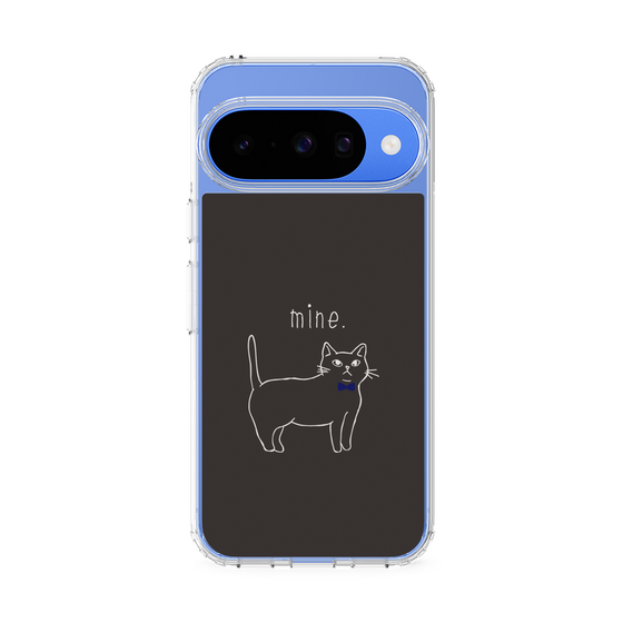 Slim Protection Case［ Bow Tie Cat - Black ］