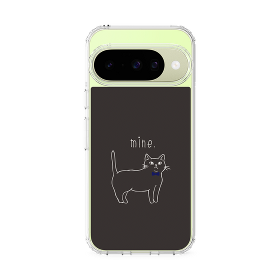 Slim Protection Case［ Bow Tie Cat - Black ］