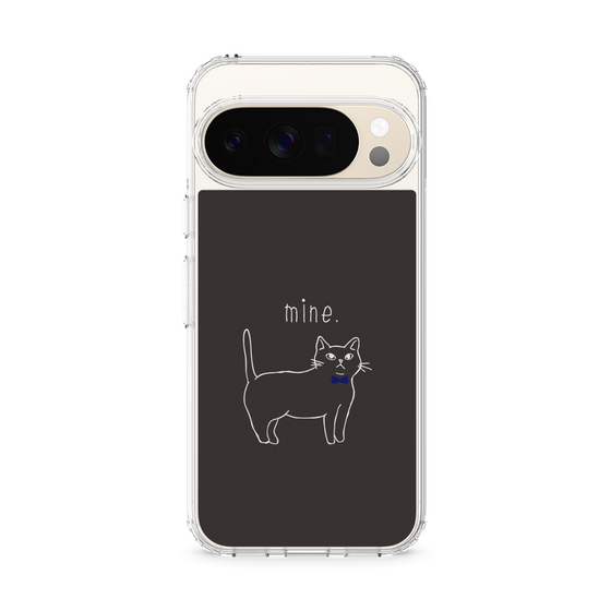 Slim Protection Case［ Bow Tie Cat - Black ］