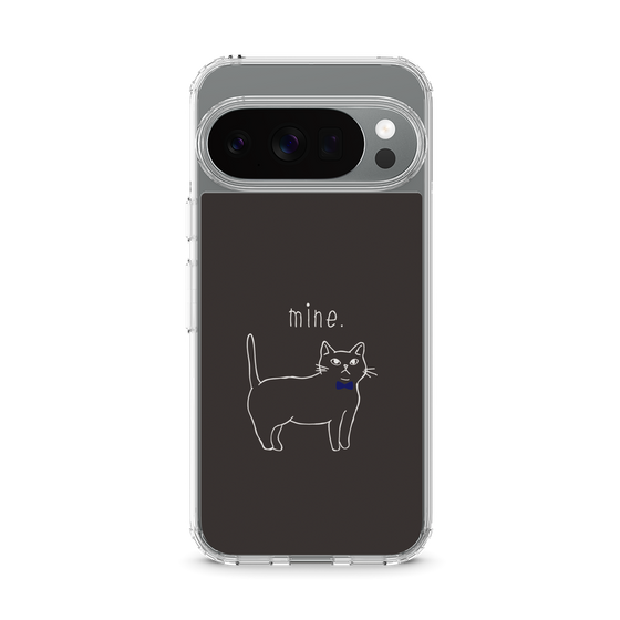 Slim Protection Case［ Bow Tie Cat - Black ］