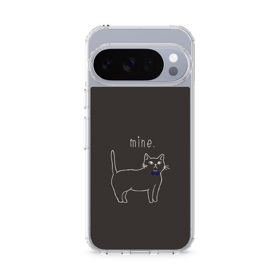 Slim Protection Case［ Bow Tie Cat - Black ］