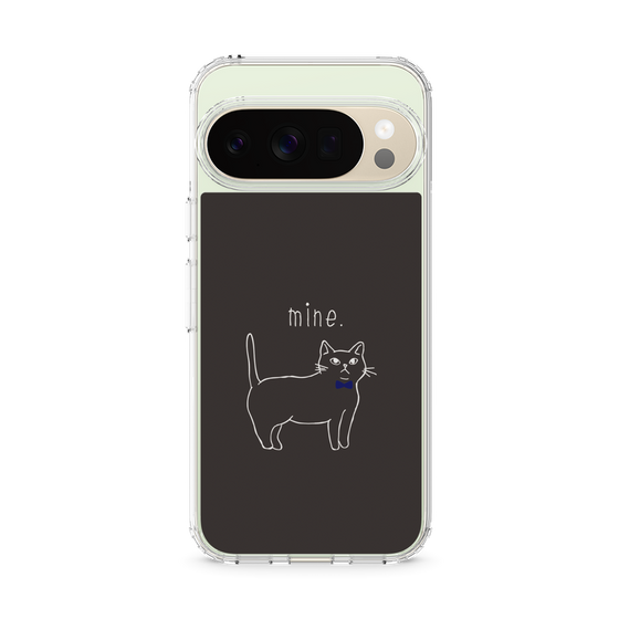 Slim Protection Case［ Bow Tie Cat - Black ］