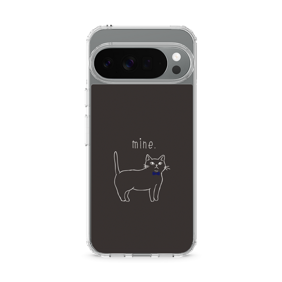 Slim Protection Case［ Bow Tie Cat - Black ］