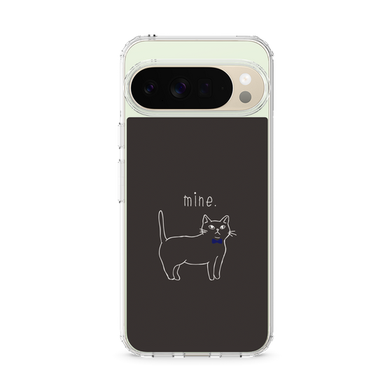 Slim Protection Case［ Bow Tie Cat - Black ］